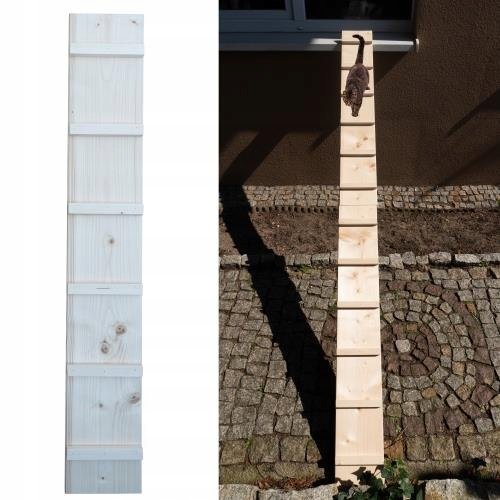 Žebřík Dřevěný Schodiště Pro Kočky 1,2M Svorka