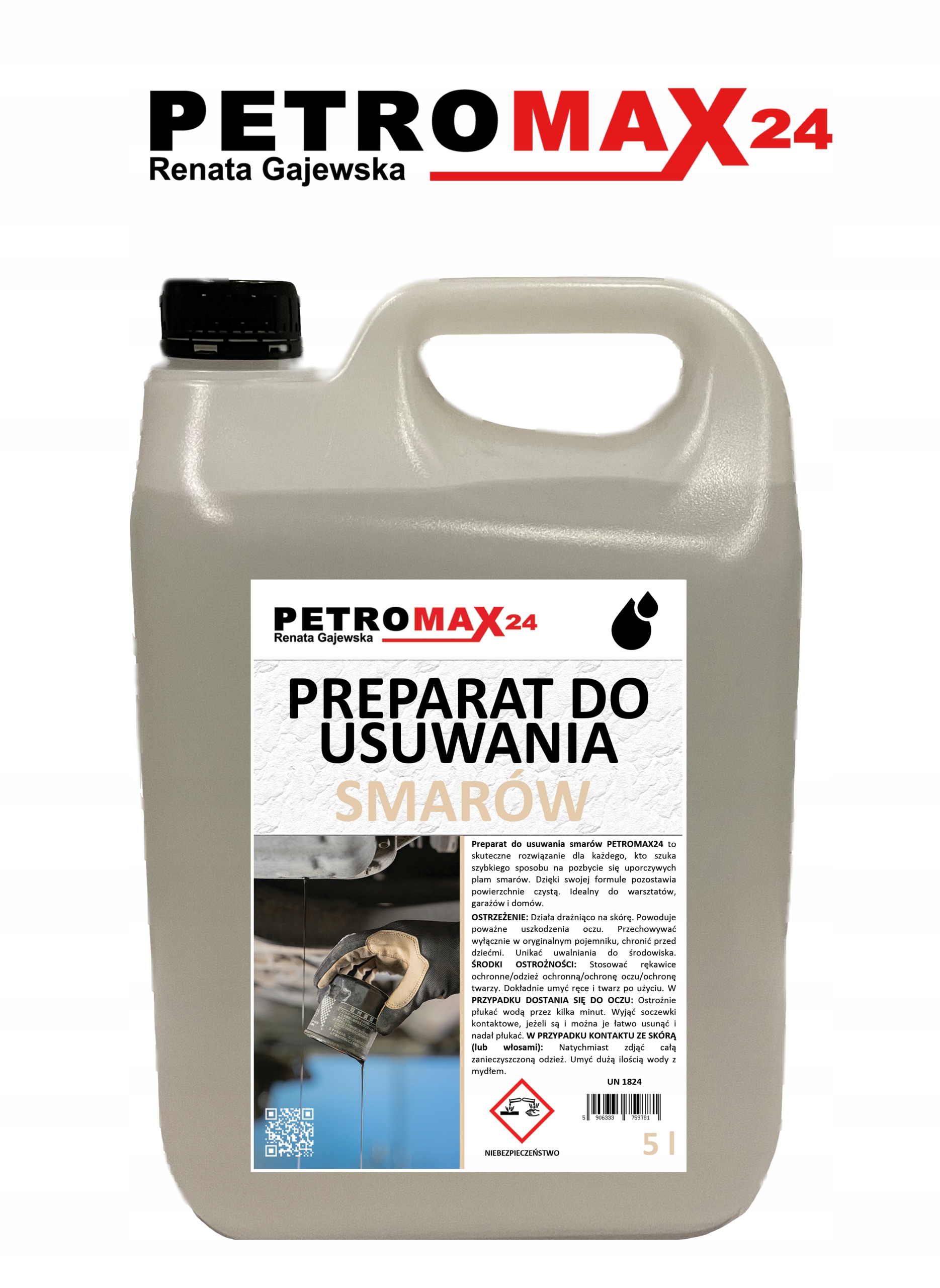 Remover Grease Přípravek Na Odstranění Olejového Mazu 5L PETROMAX24
