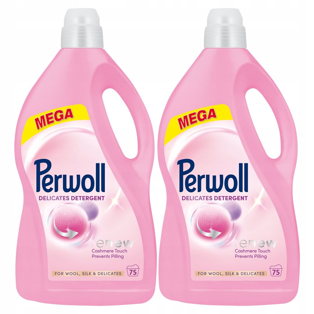 Perwoll Renew Wool Tekutý prací prostředek na vlnu a jemné tkaniny 2x3,75l 150 pr