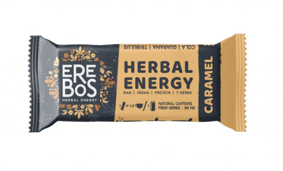 PROBRANDS Proteinová tyčinka - EREBOS herbal energy - karamel 35g