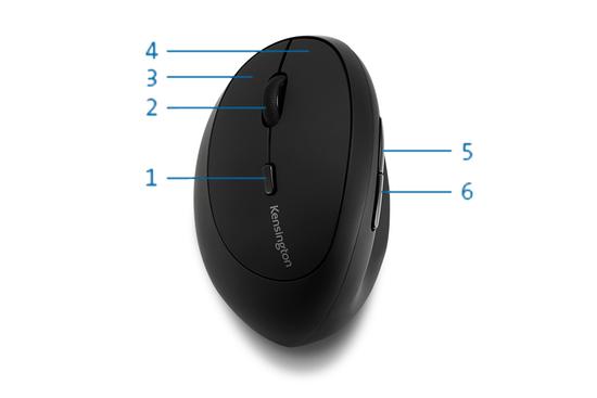 Kensington Pro myš pro leváky Ergo Wireless Mouse, K79810WW