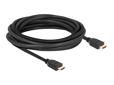 Delock - Vysoká rychlost - kabel HDMI s ethernetem - HDMI s piny (male) do HDMI s piny (male) - 5 m - černá - podpora 8K60Hz, rychlost přenosu dat až 48 Gbps