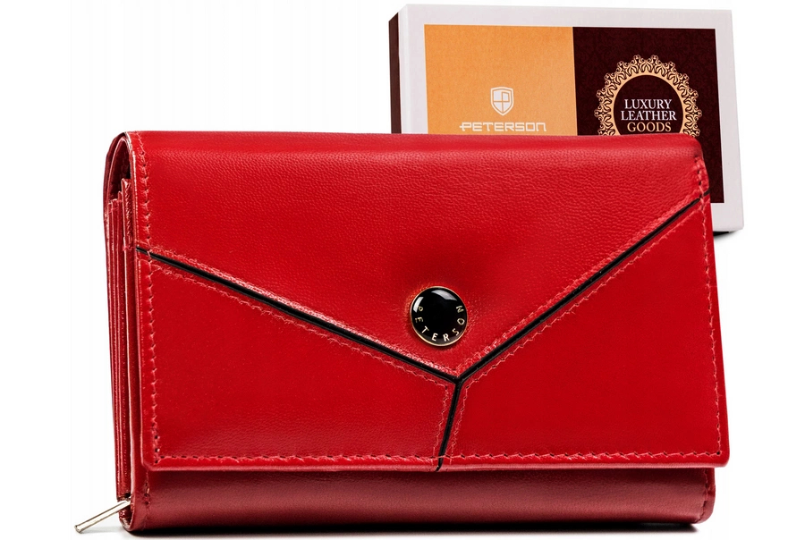 Peterson Dámská kožená peněženka Sharpfist červená One size
