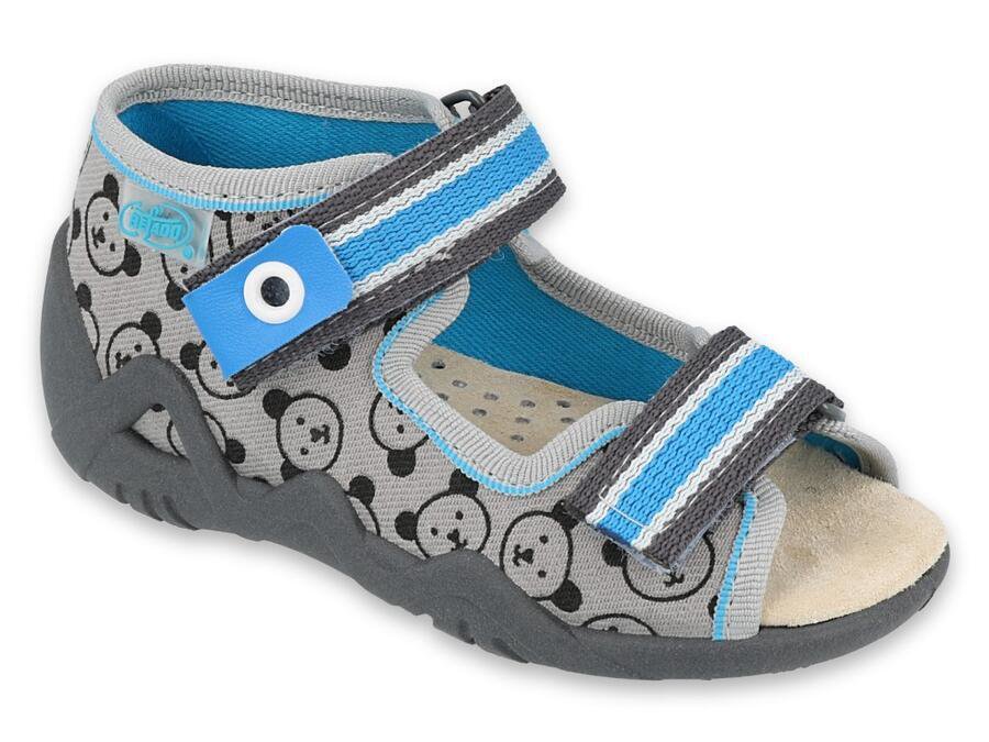 BEFADO 350P017 chlapecké sandálky šedé méďové 20 350P017_20