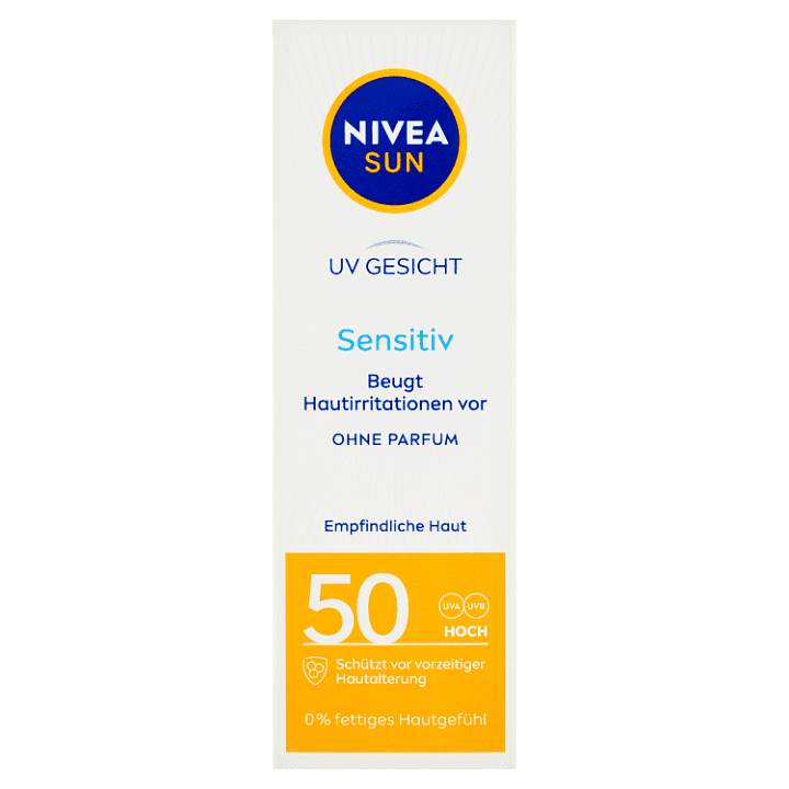 Nivea Sun Sensitive Pleťový krém na opalování OF 50 50ml