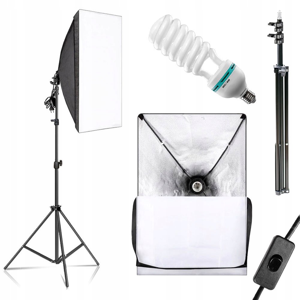 Set Nekonečné Světlo Softbox 50x70 400W stativ