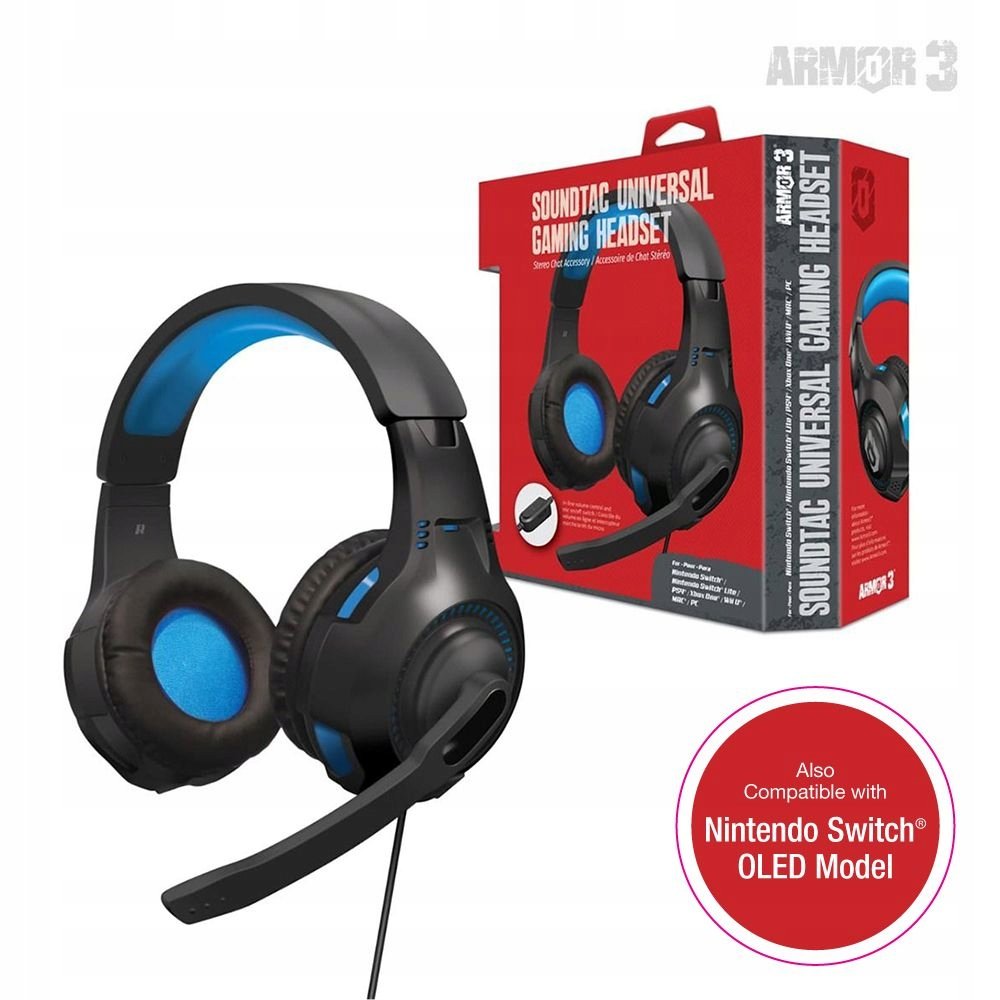 Sluchátka Soundtac Universal Gaming Blue