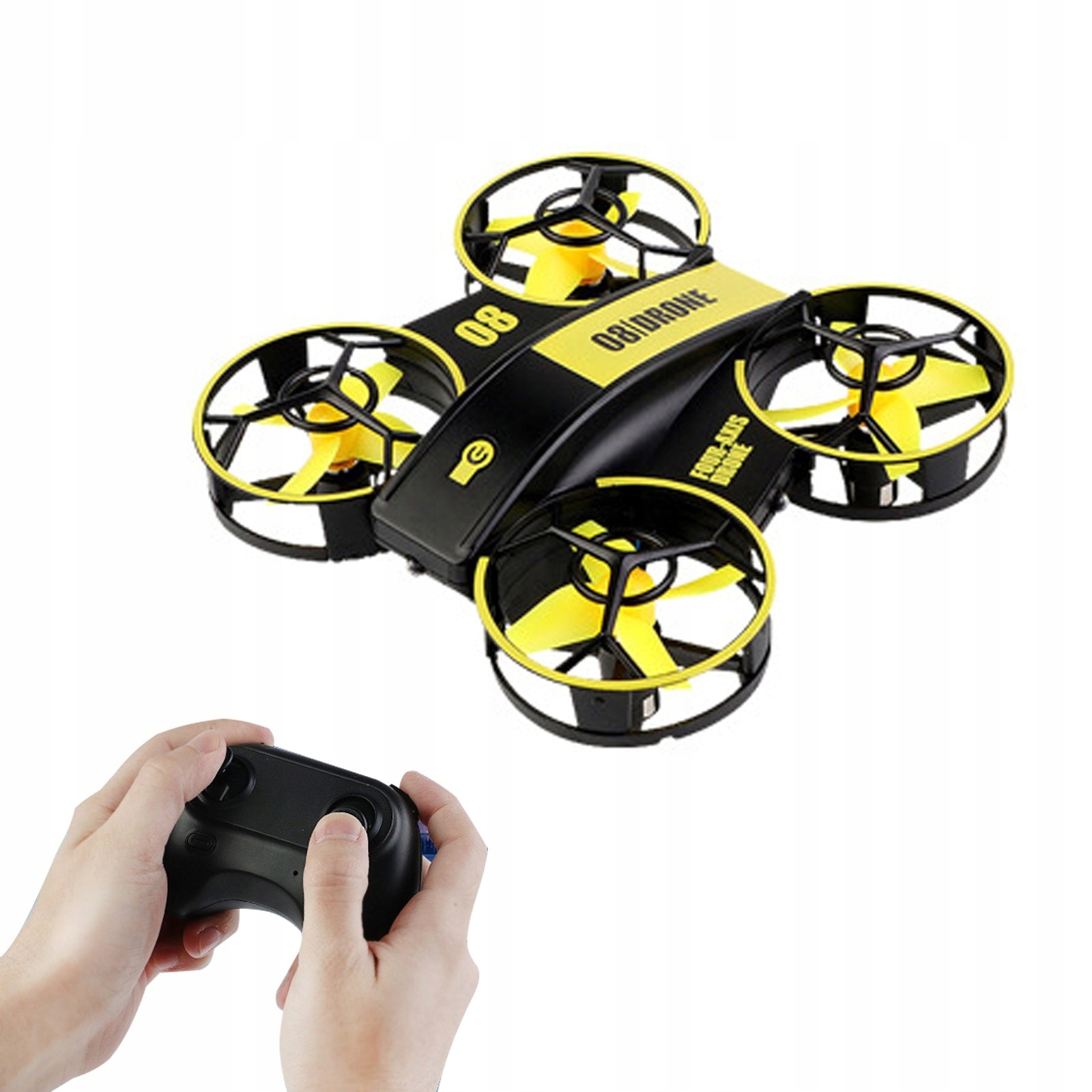 Mini Dron Pro Dítě Rc H36 Ledy Pevné Kryty Udržení Výšky