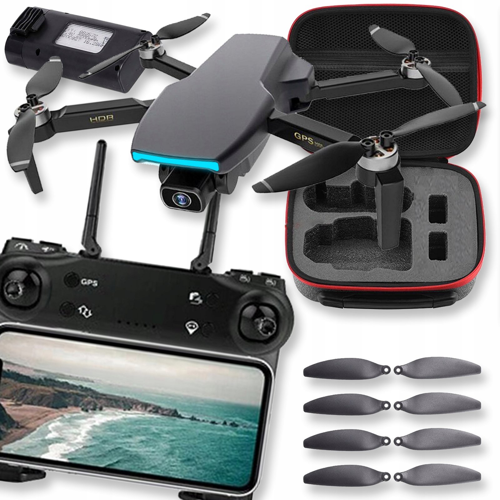 Dron Mini Pro 4K Kamera Rc Ovladač Wifi Příslušenství Pouzdro Kryt Visící Air