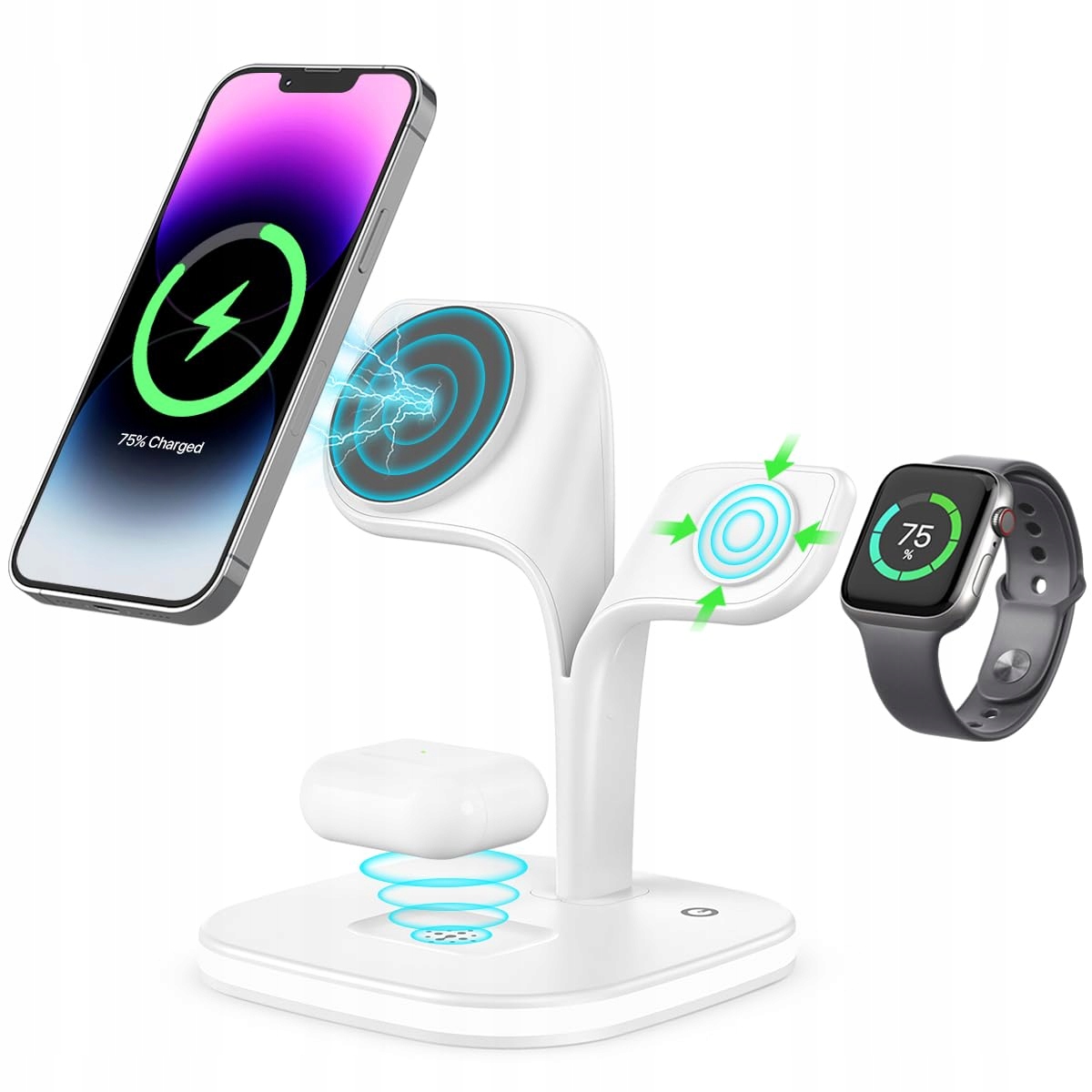 Nabíječka indukční nabíjecí stanice iphone Apple Watch airpods