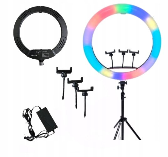 Rgb Ring Led 200W 56 cm Stativ Novinka XXL