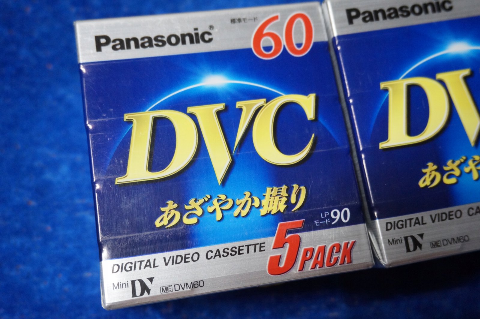 5x Kazeta Panasonic DV DVM60 Mini DV AY-DVM60V5 5-PAK