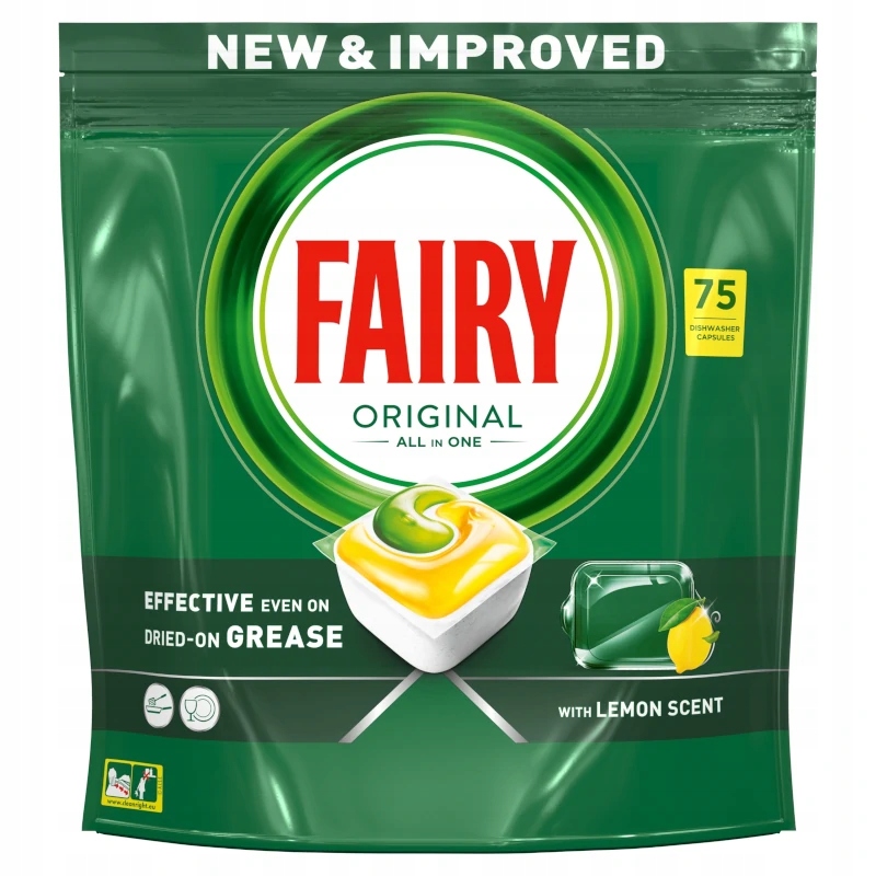Fairy Original Lemon Tablety do myčky All-in-1 75 kapslí