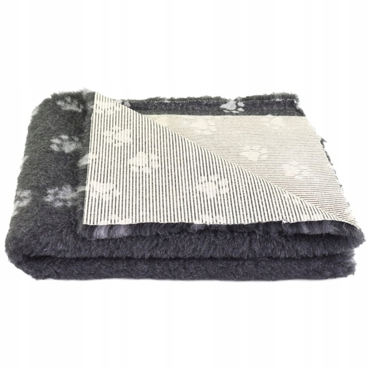 Dry Bed Vet suchý pelíšek 100x75cm grafitový s šedými tlapkami