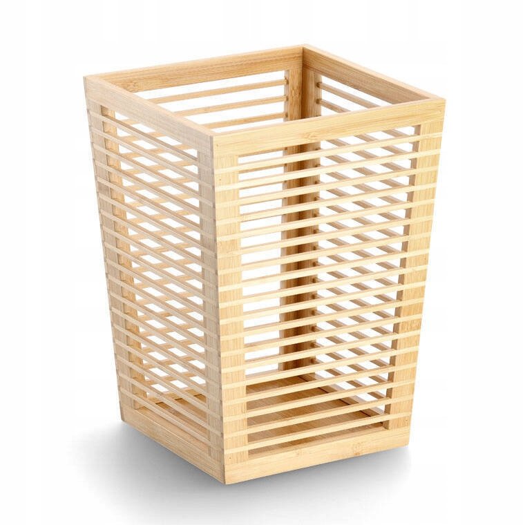 Odpadkový Koš Do Kanceláře Odpadkový Koš Na Papír Bambusový Koš Hnědý