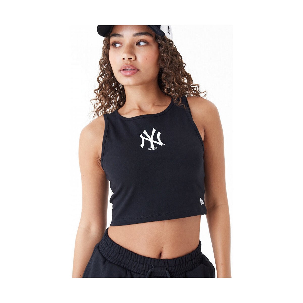 New-Era  Mlb le crop tank neyyan  Černá