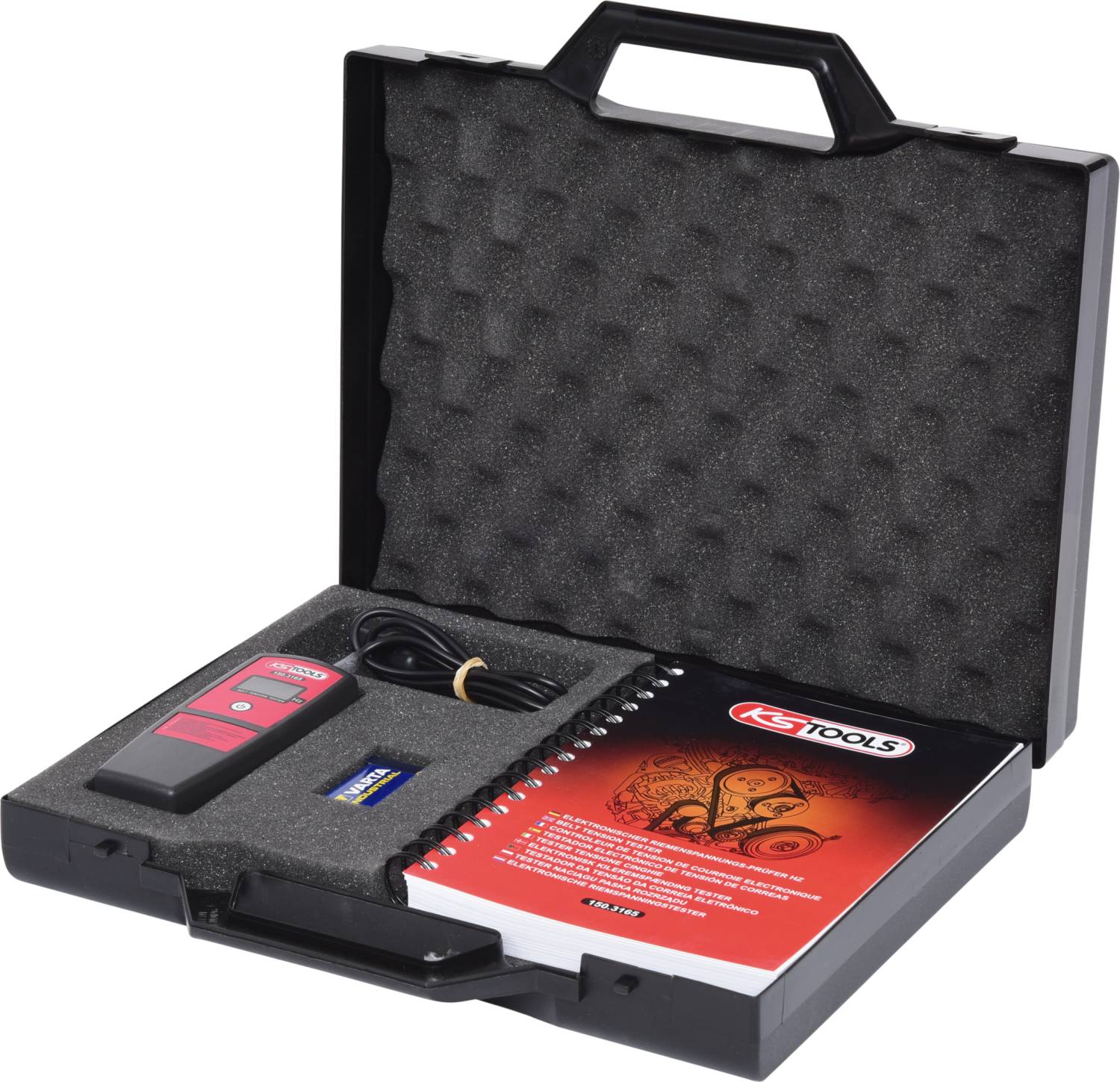KS Tools 150.3165 Elektronická zkoušečka řemenového napětí HZ