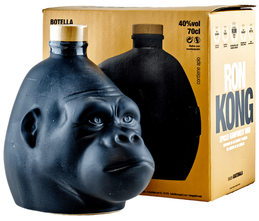 Ron Kong Kong Spiced Rainforest Guatemala Rum Black 40% 0,7l