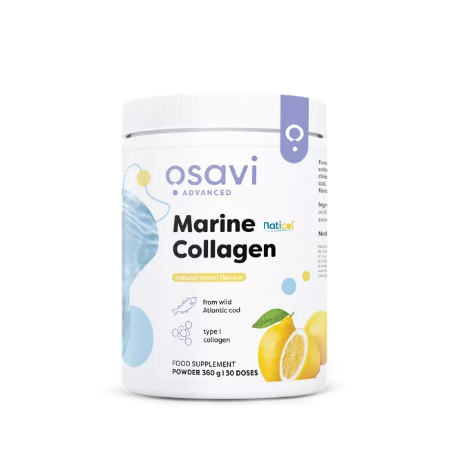 Osavi Marine Collagen Wild Cod Lemon, Mořský kolagen z divoké tresky, citrón, 360 g