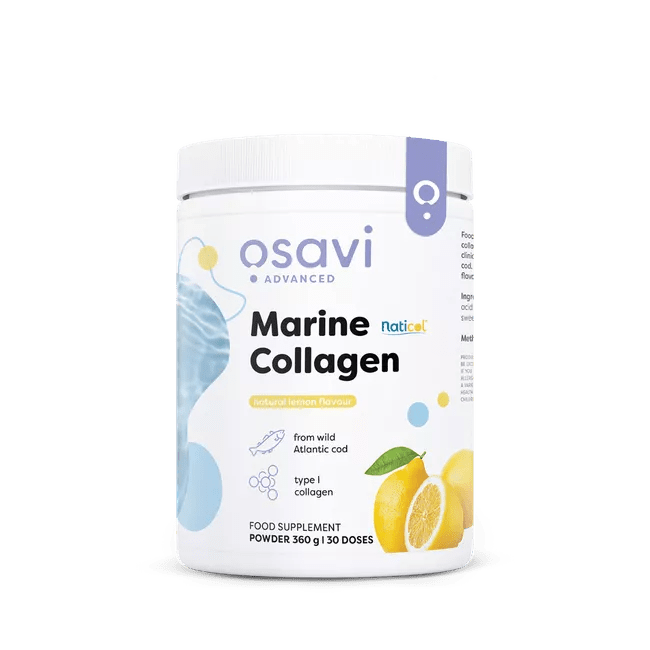 Osavi Marine Collagen Wild Cod Lemon, Mořský kolagen z divoké tresky, citrón, 360 g