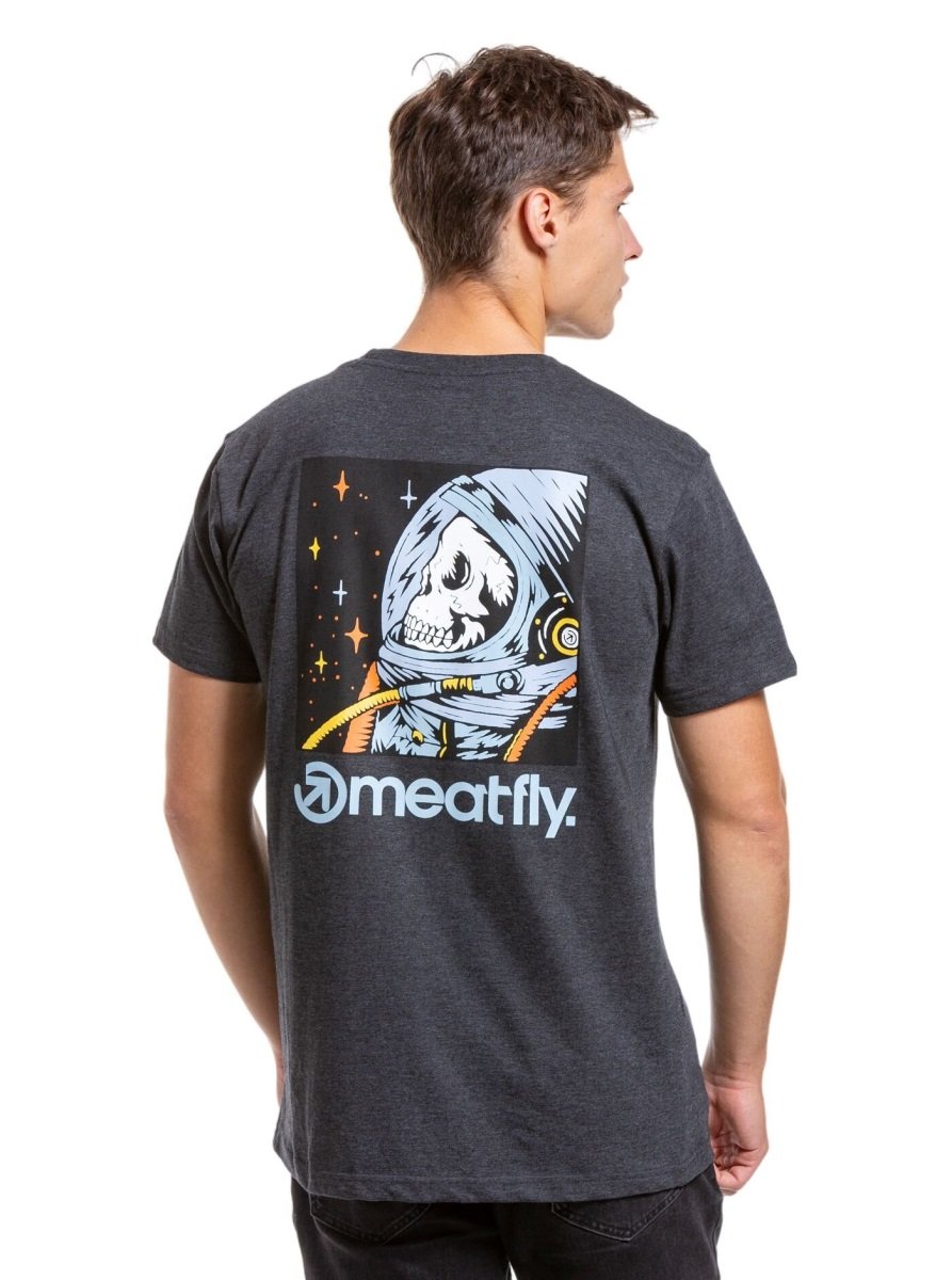 Pánské tričko meatfly cosmic tmavě šedá m