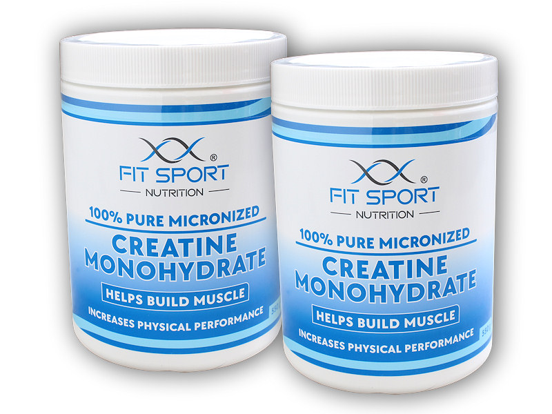 FitSport Nutrition 2x 100% Pure Micronized Creatine Monohydrate 550g