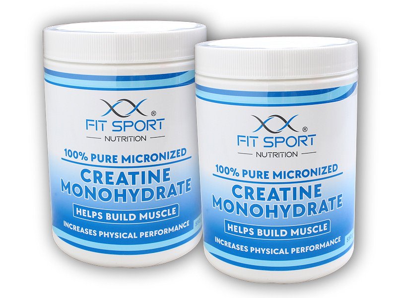 FitSport Nutrition 2x 100% Pure Micronized Creatine Monohydrate 550g