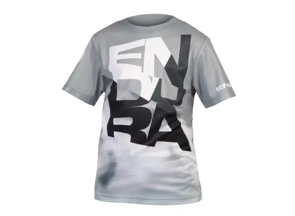Endura SingleTrack Core dětský dres rkátký rukáv Grey vel. 11-12 let