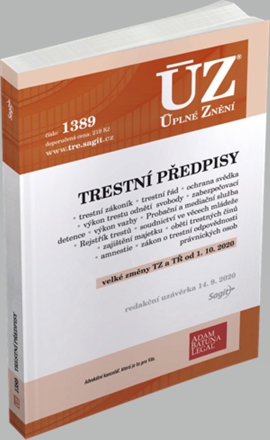 ÚZ 1389 Trestní předpisy