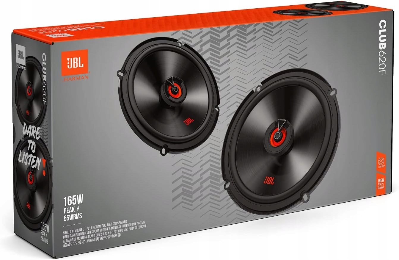 Jbl Club 620F Reproduktory do auta 16,5cm 165mm 2 drahé Max Power 165W