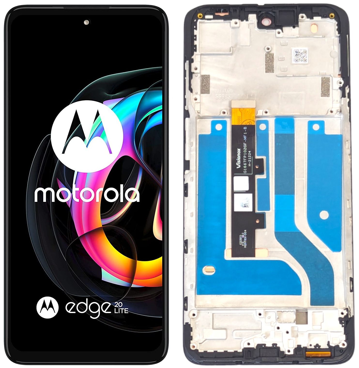 LCD Displej Pro Motorola Edge 20 Lite Rám Oled