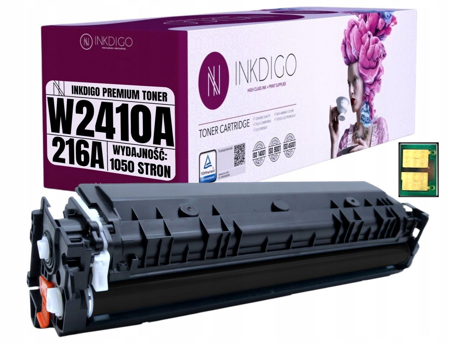 Náhradní toner s Čipem W2410A pro Hp Color LaserJet Pro M155nw M182n M183fw