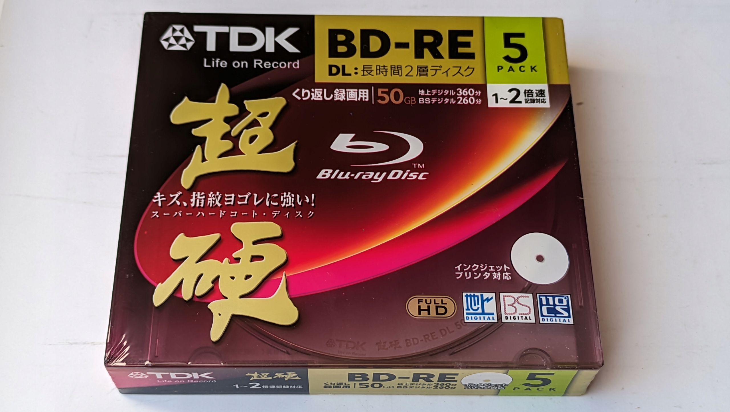 Tdk Bd-re DL 50GB Printable 5ks -5pack
