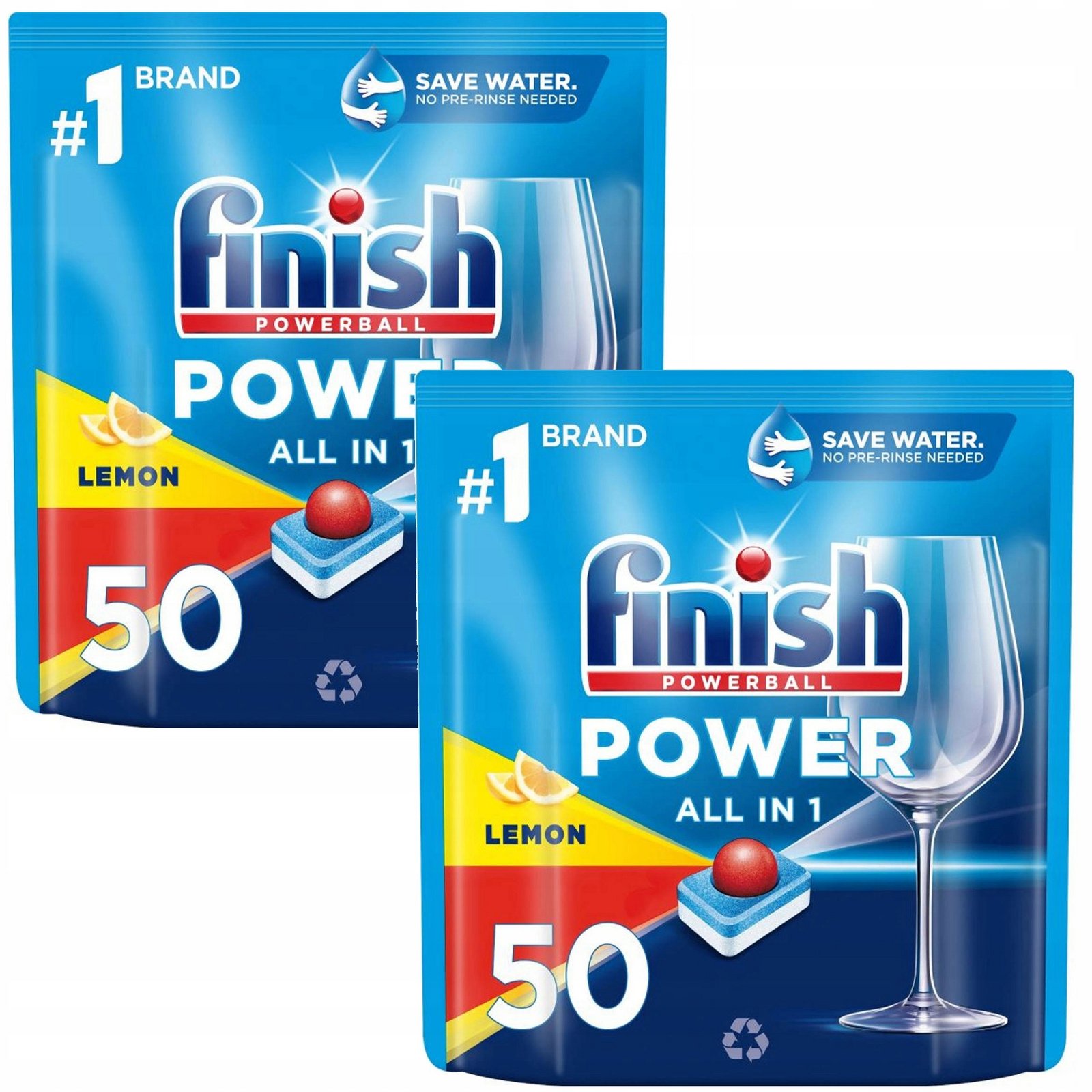 Finish Tablety do myčky Power All-In-1 100 kusů Lemon Citron
