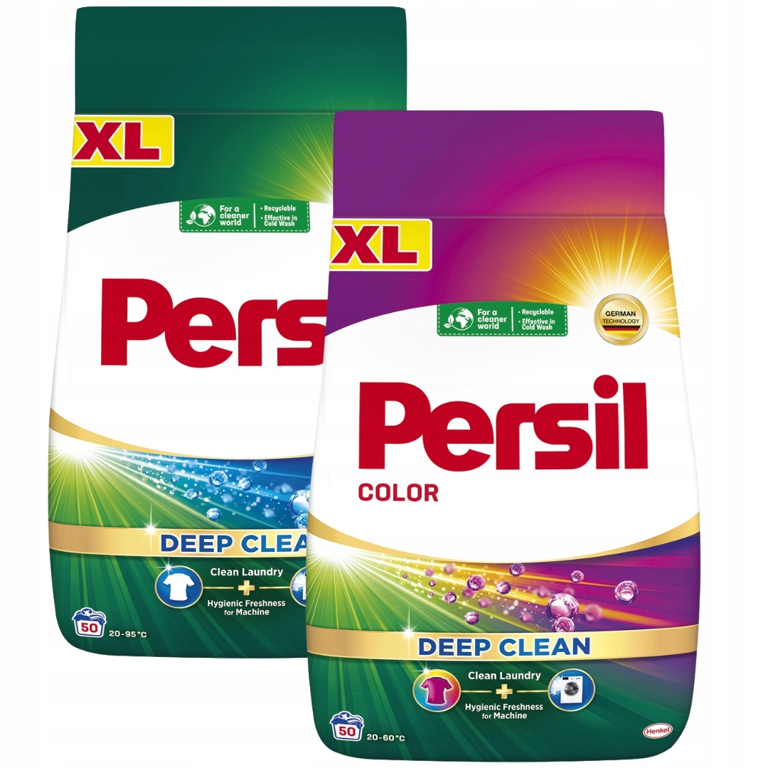 Persil Deep Clean Prací prášek Regular Color Mix 2x2,75kg 100 praní