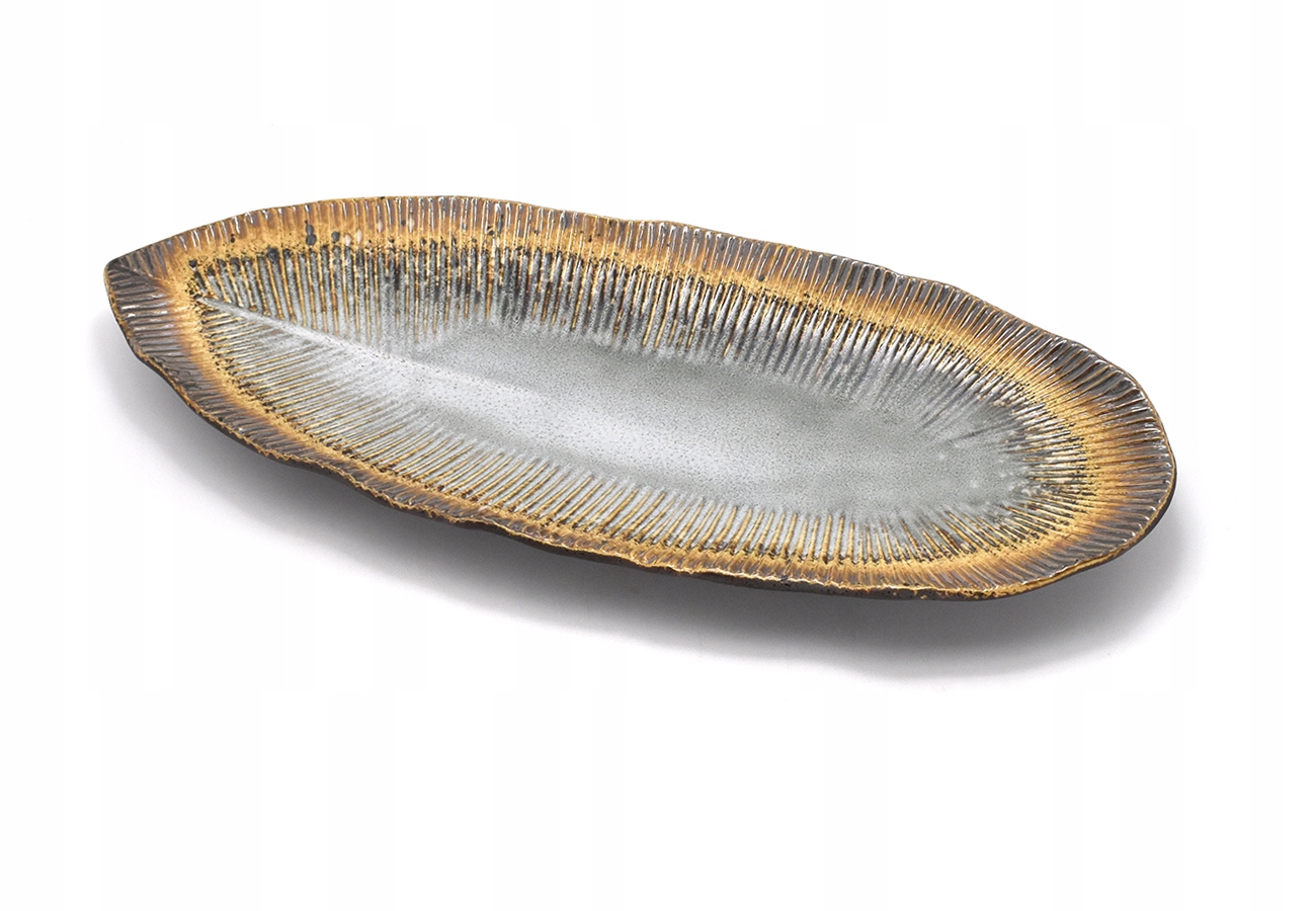 Japonský talíř dlouhý talíř Akarui ha [3503826]