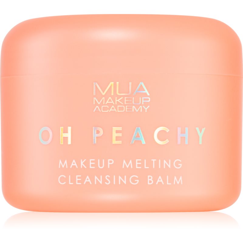 MUA Makeup Academy Oh Peachy odličovací balzám s obsahem oleje s vůní broskve 70 g