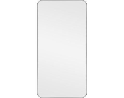 Nástěnné zrcadlo Josie 50x100 cm, stříbrné hranaté