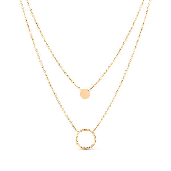 Náhrdelník z obecného kovu bez kamenů M73-483-921477-0000