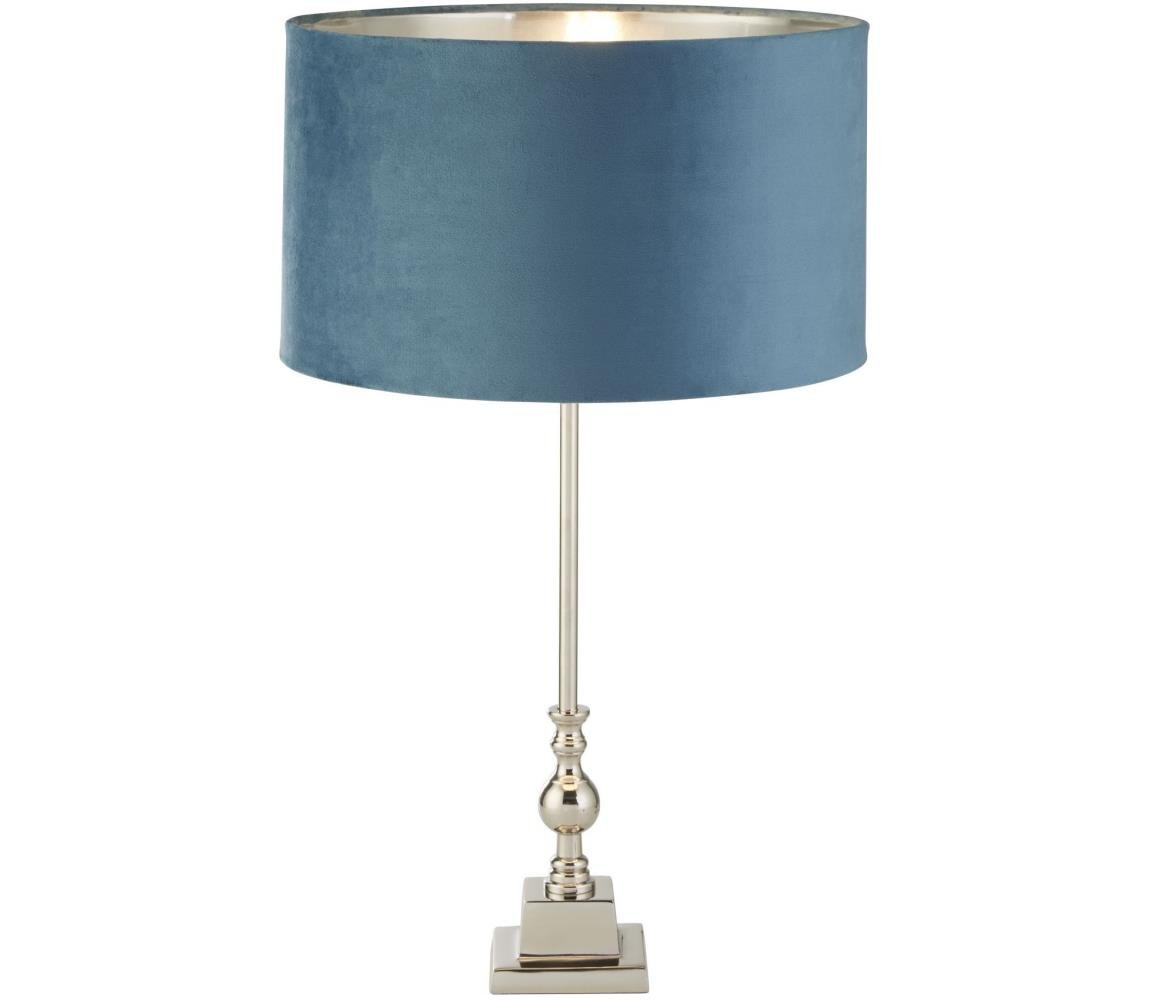 Searchlight Searchlight EU81214TE - Stolní lampa WHITBY 1xE27/10W/230V modrá/chrom