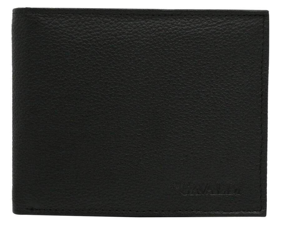 4U Cavaldi Pánská kožená peněženka Knemszei černá One size