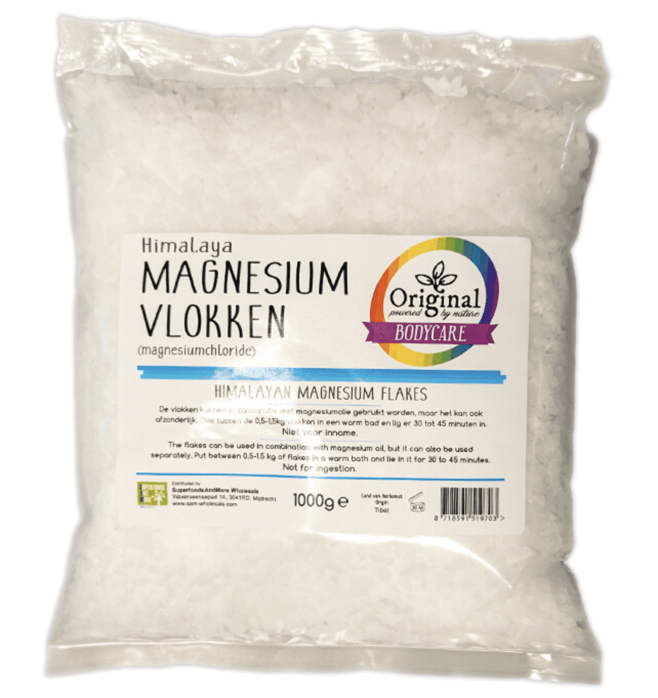 Original Bodycare Himalaya Magnesium Vlokken, hořčíkové vločky do koupele, 1 kg