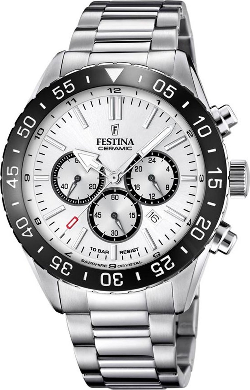 Hodinky Festina Ceramic Chrono F20575/1 Silver/Black