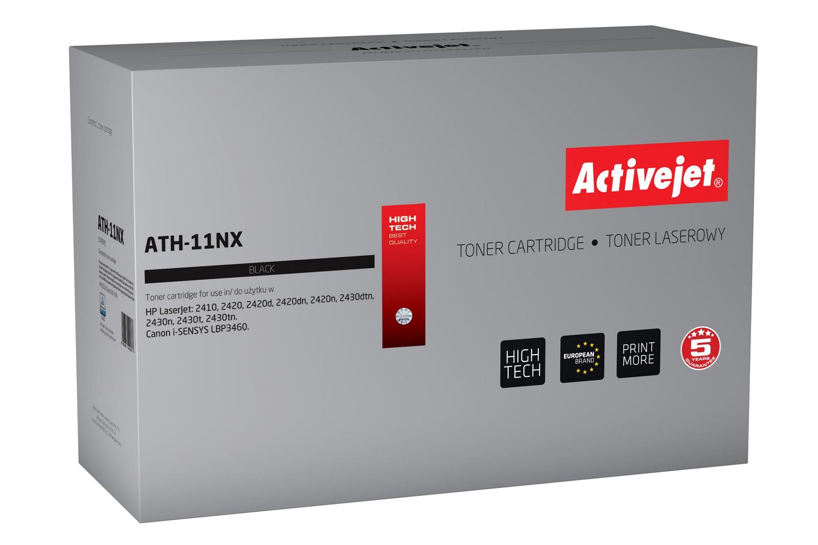 Toner Activejet ATH-11NX Černý (náhrada Hp Q6511X Canon CRG-710H)