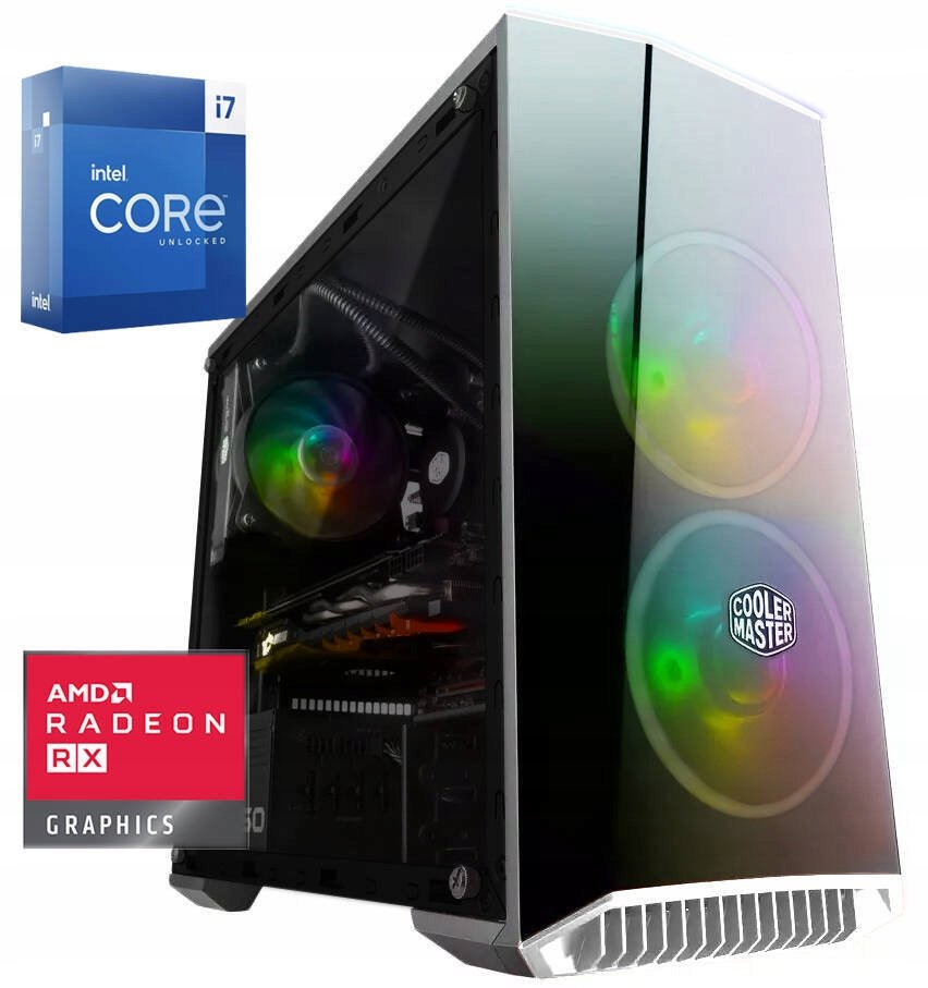 Počítač I7 Radeon RX-6600 32GB 512GB Ssd Windows 10 Wi-Fi Rgb