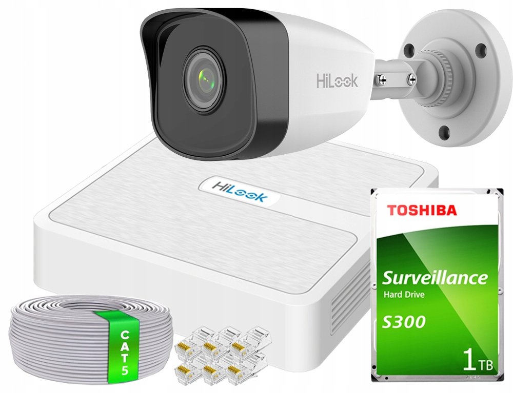 Hilook by Hikvision IPCAM-B2+NVR-4CH-H/4P monitorovací sada