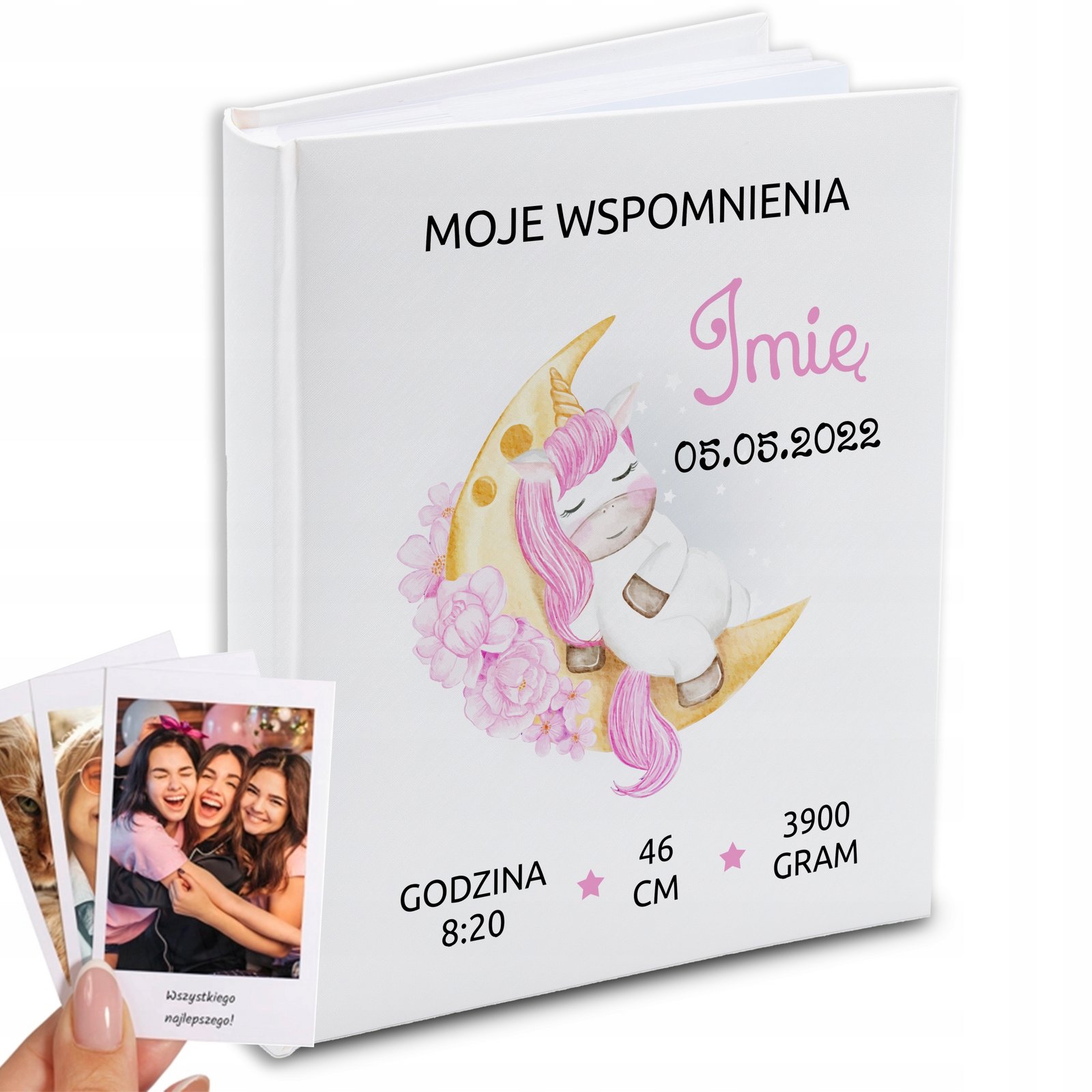 Album pro dítě Moje Vzpomínky Bílá S Kapsami dárek Narozeniny