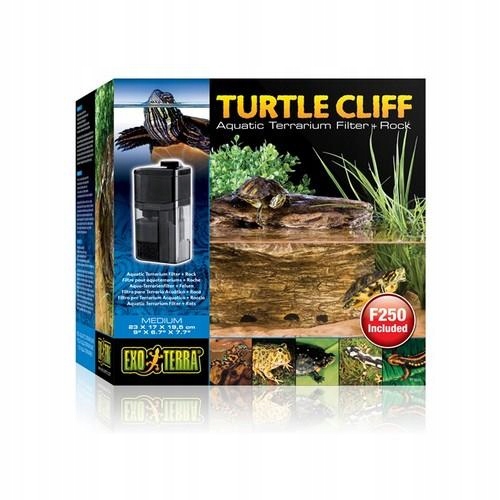 Filtr za skálou Turtle Cliff, střední, 27,5x22,5x27cm
