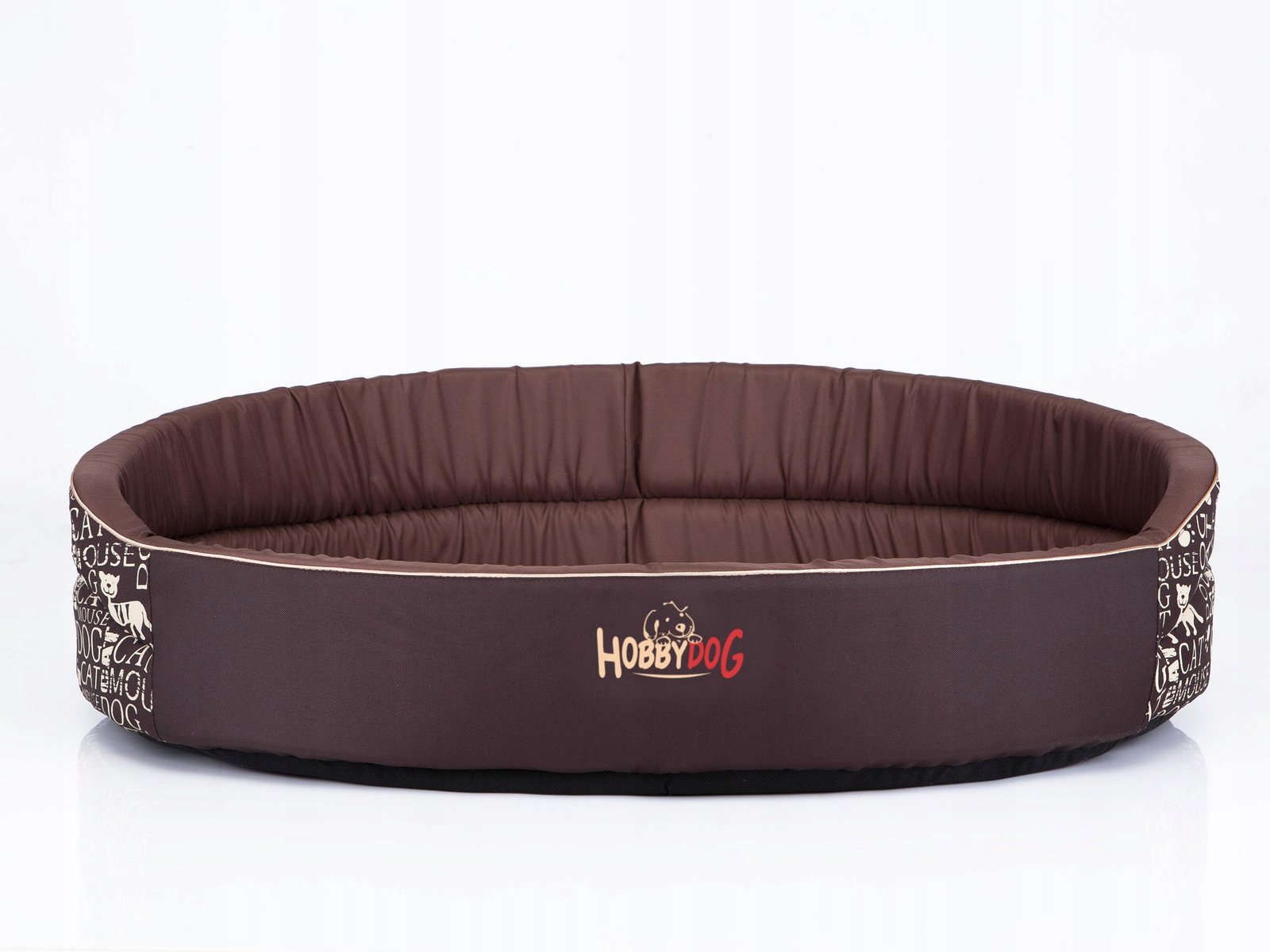 pelíšek pěnové pro psa oválné, velikost R8, nápisy