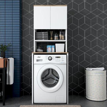 Hanah Home Washing Machine Cabinet KD101 - 1950 - Walnut White
Walnut